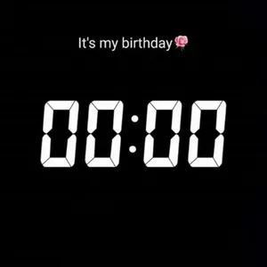 It Is My Birthday Digital Countdown Timer Wallpaper