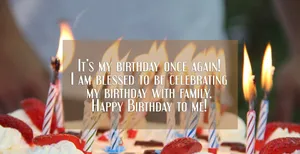 It Is My Birthday Self Greeting Wallpaper