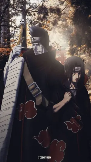Itachi And Kisame, Members Of The Akatsuki Wallpaper