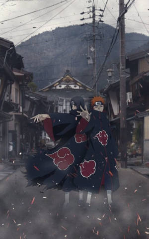 Itachi And Yahiko Akatsuki Phone Art Wallpaper