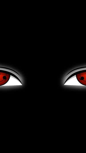 Itachi Sharingan Eyes Black Background Wallpaper