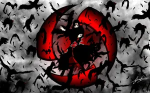 Itachi Uchiha Crow Clone Technique Wallpaper
