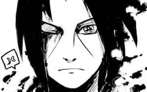 Itachi_ Uchiha_ Manga_ Art_ B W.jpg Wallpaper
