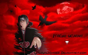 Itachi Uchiha Red Artwork Wallpaper