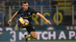 Ivan Perisic Kicking The Ball Wallpaper