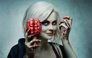 Izombie Liv Moore With A Brain Ice Cream Wallpaper