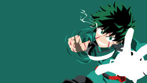 Izuku Midoriya 4k Punch Desktop Wallpaper