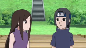 Izumi Uchiha And Itachi As Children Wallpaper