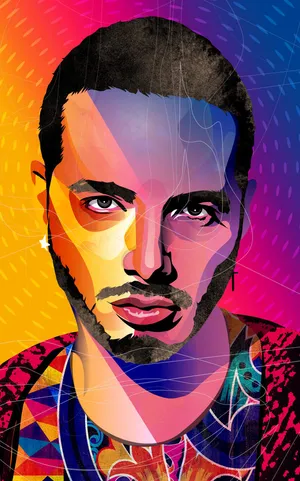 J Balvin Pop Art Wallpaper