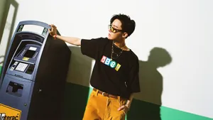 J-hope Posing With An Atm Wallpaper