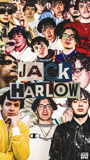Jack Harlow Aesthetic Collage Wallpaper