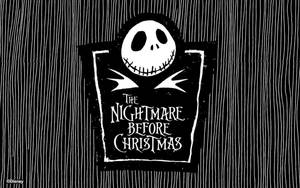 Jack Skellington Striped The Nightmare Before Christmas Wallpaper