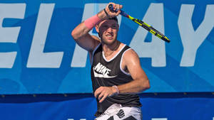 Jack Sock In Sleeveless Nike Jersey Wallpaper