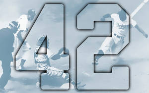 Jackie Robinson Number 42 Art Wallpaper