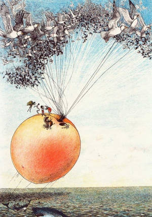 James And The Giant Peach Seagulls Wallpaper