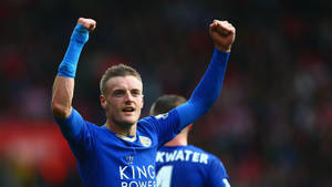 Jamie Vardy Looking Strong Arms Wallpaper