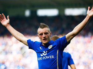 Jamie Vardy V Arms Upset Wallpaper