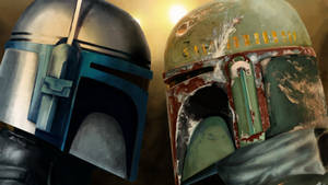 Jango And Boba Fett Face Off Wallpaper