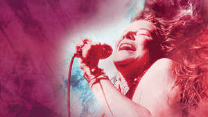 Janis Joplin Singer Poster Wallpaper