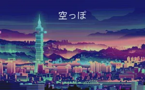 Japan 4k Pc Glitch Wallpaper
