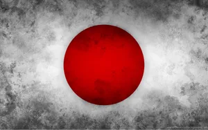 Japan Flag With A Grunge Backdrop Wallpaper