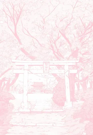 Japanese Shrine Arch Entrance Pastel Aesthetic Anime Wallpaper