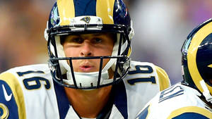 Jared Goff Focus Shot Wallpaper