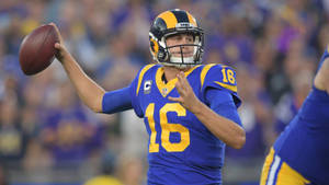 Jared Goff Number 16 Wallpaper