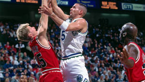 Jason Kidd Faces Off Against Steve Kerr Wallpaper