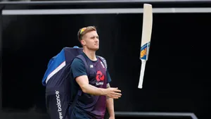Jason Roy Captivating The Cricket Ground Wallpaper