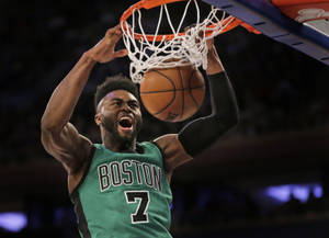 Jaylen Brown Boston Goal Dunker Wallpaper