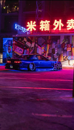 Jdm Aesthetic Blue Silvia Wallpaper