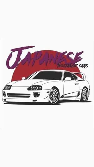 Jdm Artwork Featuring Racing Car Wallpaper