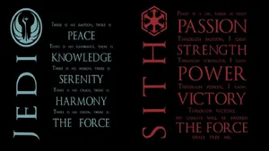 Jedi And Sith Codes Wallpaper