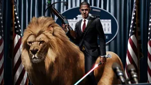 Jedi Barack Obama With Crossbow Wallpaper