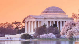 Jefferson Memorial Pastel Sky Wallpaper