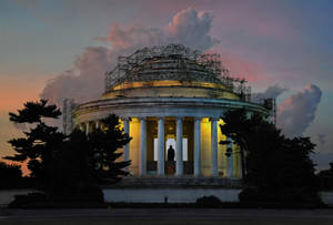 Jefferson Memorial Under Construction Wallpaper