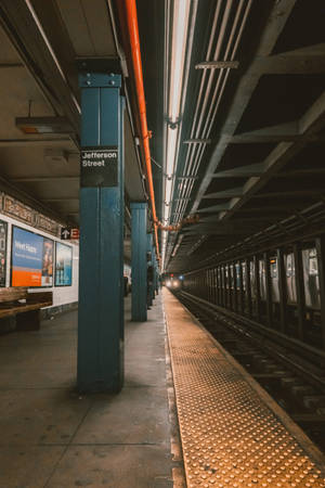 Jefferson Street Subway Platform Wallpaper