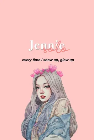 Jennie From Blackpink Anime Style Drawing Wallpaper