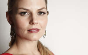 Jennifer Morrison In Red Dress Wallpaper