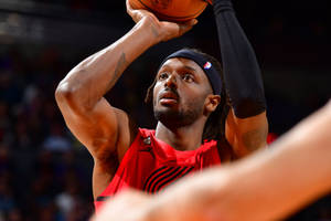 Jerami Grant Aiming To Shoot Wallpaper