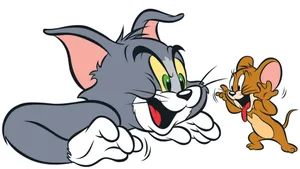 Jerry And Tom Cat Silly Faces Wallpaper