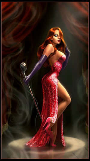 Jessica Rabbit Singing Performance Wallpaper