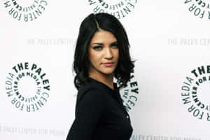 Jessica Szohr Posing Elegantly In A High-resolution Wallpaper Wallpaper