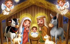 Jesus Christ Children Art Wallpaper