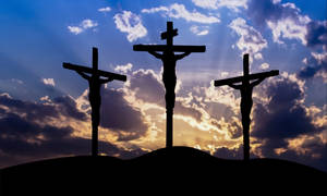 Jesus Christ Golgotha Hill Wallpaper