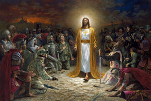 Jesus Christ Stops Wars Wallpaper