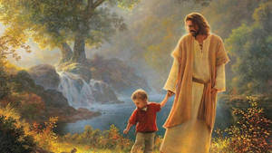 Jesus Loves Children Wallpaper