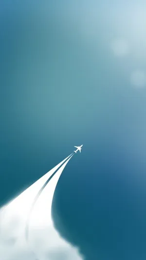 Jet Plane Simple Phone Wallpaper