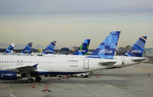 Jetblue Airways Airlines Parked Airplanes Wallpaper